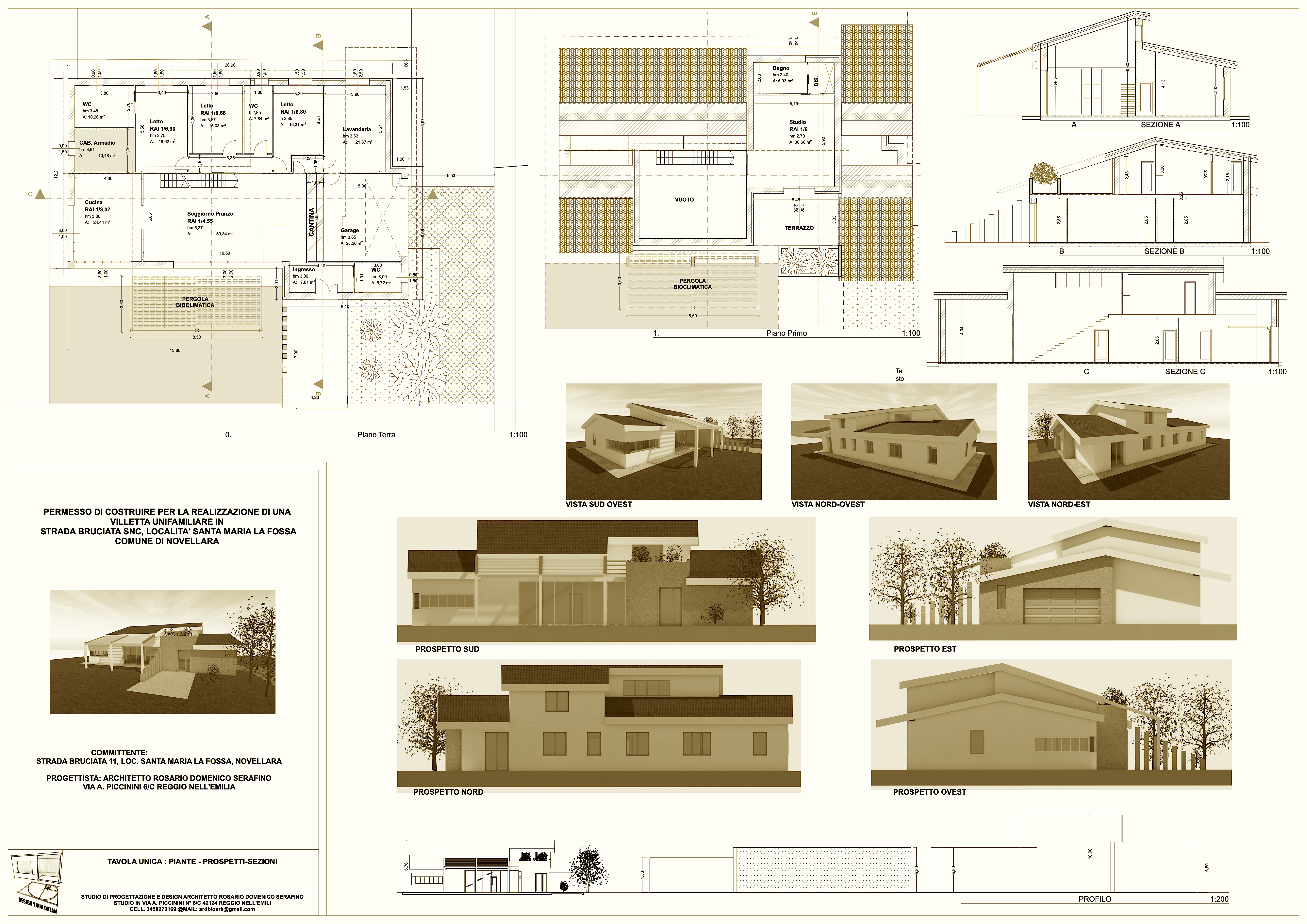 Progetto villa di campagna versione 1
